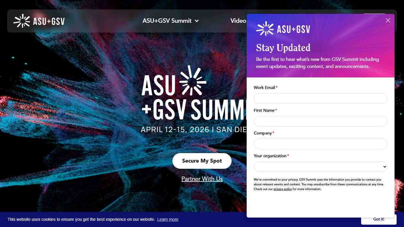 ASU+GSV Summit | April 12-15, 2026 in San Diego