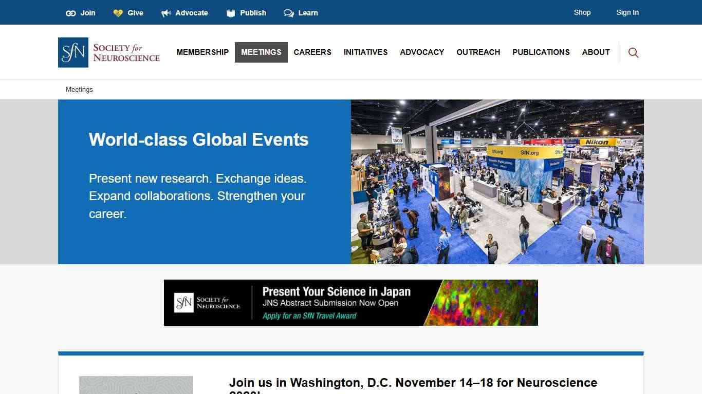 Society for Neuroscience - Meetings